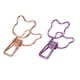 thumbnail image 4 of 100 Uds. Abrazaderas para encuadernación con forma de oso, Clips huecos de Metal resistentes con sujeción fuerte para oficina, trabajo y escuela, 4 of 5