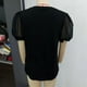 thumbnail image 2 of Top con cuello en V y manga abullonada,Top con cuello en V para mujer Blusa con manga abullonada y cuello en V Camiseta con cuello en V para mujer creada magistralmente, 2 of 3