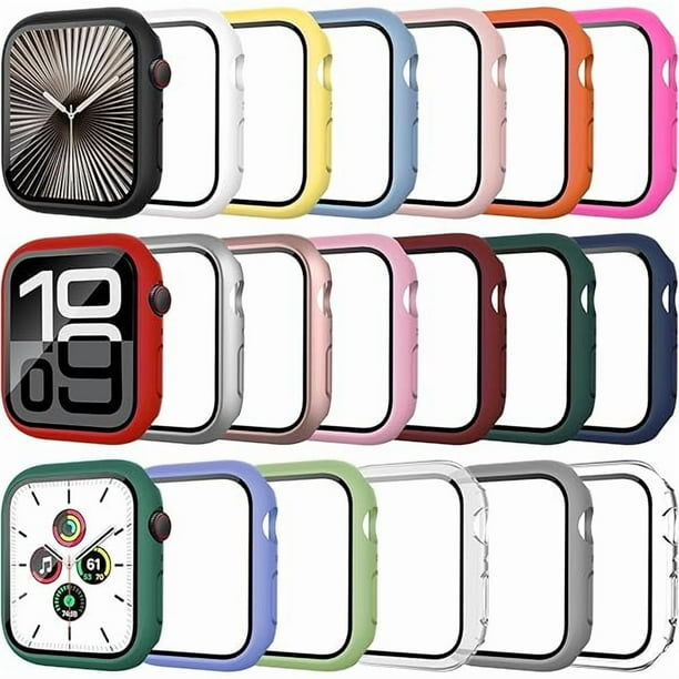 wonima02 20 Pack Case for Apple Watch Series 11/10 46mm with Tempered Glass Screen Protector, Shockproof Hard PC Protective Cover, All-around Bumper Compatible with iWatch S11/10 46mm