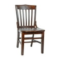 thumbnail image 2 of BizChair School House Back Walnut Wood Restaurant Chair, 2 of 13