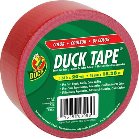 Duck Brand Duct Tape, 1.88 in. x 20 yds., Red