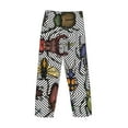 thumbnail image 4 of Kdxio Bright Insects Print Men's Sleep Pajama Pant Lounge Pants with Pockets, 4 of 8