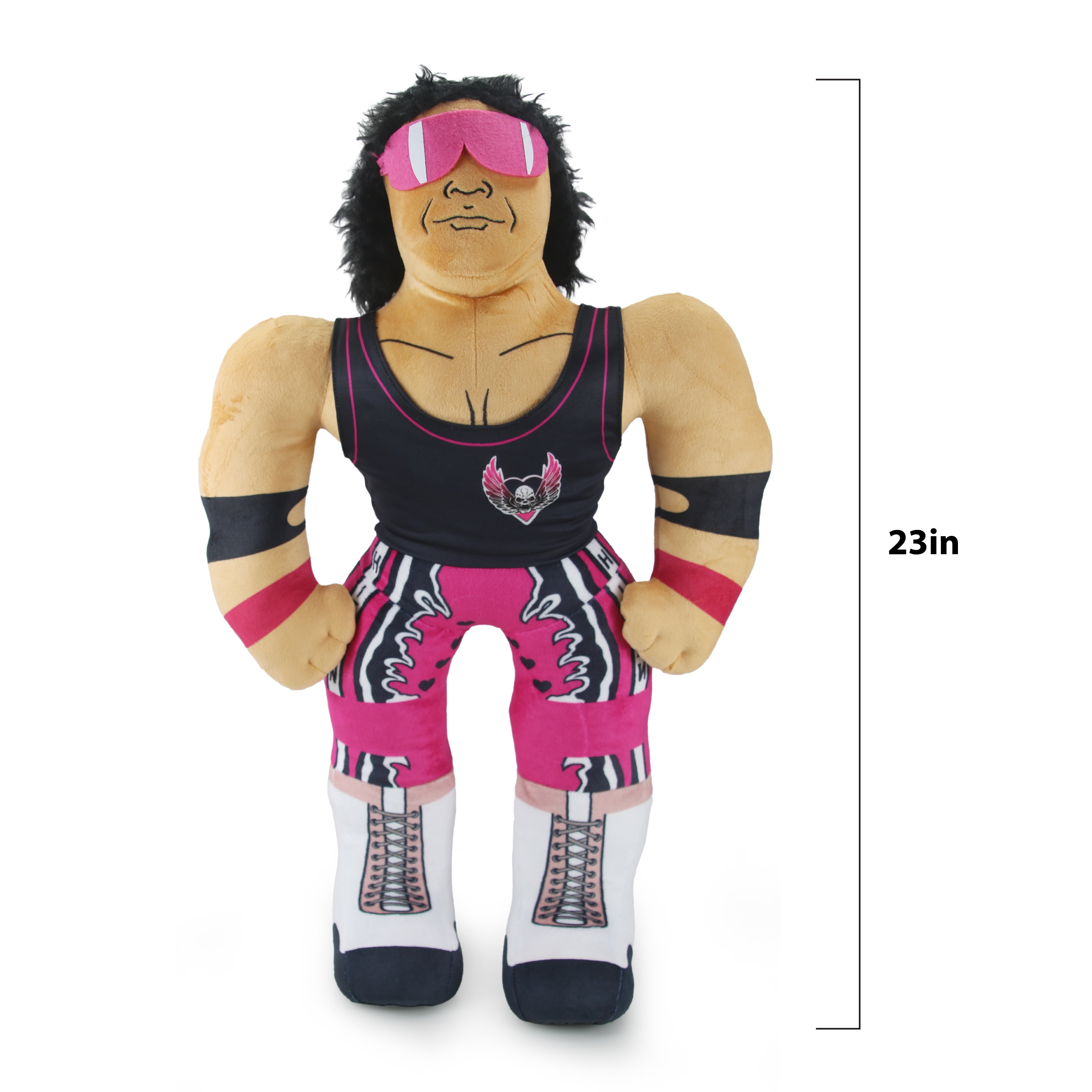 WWE 23" Full Body Plush Bret Hart, Stuffed Action Figure, Children Ages 3+