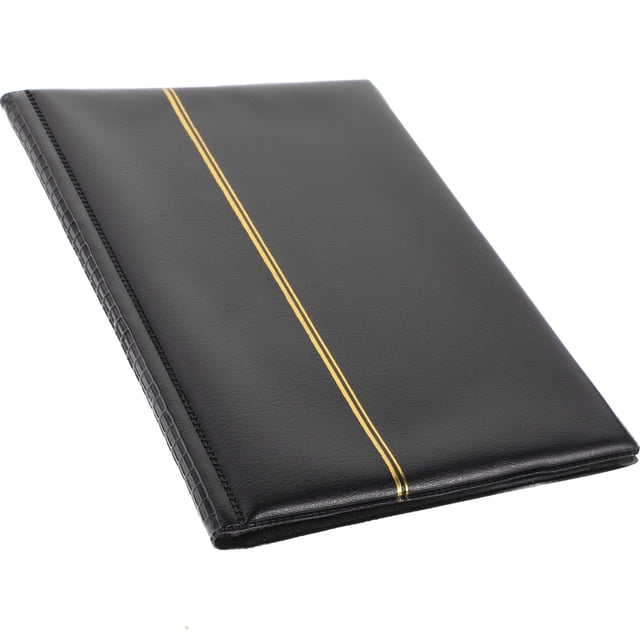 unbranded Álbum Negro Para Colecciones De Monedas Con Compartimentos Transparentes Para Objetos