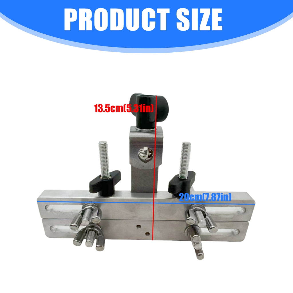 Quick Setup Tambourine Stand Portable Foldable Design Height Adjustable Rotating Knob Metal Base with Secure Grip Clamp