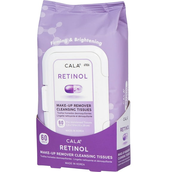 Cala Make-up Remover Cleansing Tissues Retinol 60 sheets