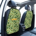 thumbnail image 3 of Naloa Avocado With Seeds 2Pcs Anti-Kick Back Seat Cover Kick Mat, Car Seat Protector with 3 Storage Pockets, 3 of 8