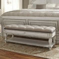thumbnail image 3 of Magnolia Manor White Bed Bench, 3 of 8