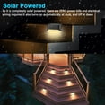 thumbnail image 3 of EROCK 4Pcs Solar Deck Lights Outdoor Patio Light, Super Bright LED Walkway Light, Solar Step LED Waterproof Lighting for Outdoor Deck, Patio, Stair, Yard, Path and Driveway, 3 of 9