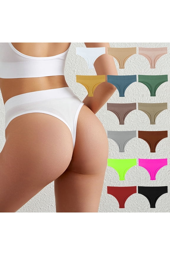 Women Briefs Super Breathable Soft Solid Color Mid Waist G-string Sports Triangle Shape Anti-septic Underpants Inner Wear Clothes