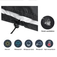 thumbnail image 2 of NFTIGB Outdoor Patio Umbrella Cover, Waterproof 210D Oxford Cloth Dustproof Anti-UV Protector with Storage Bag, Black (74.8 inches / 190 cm x 23.2 inches / 59 cm), 2 of 6