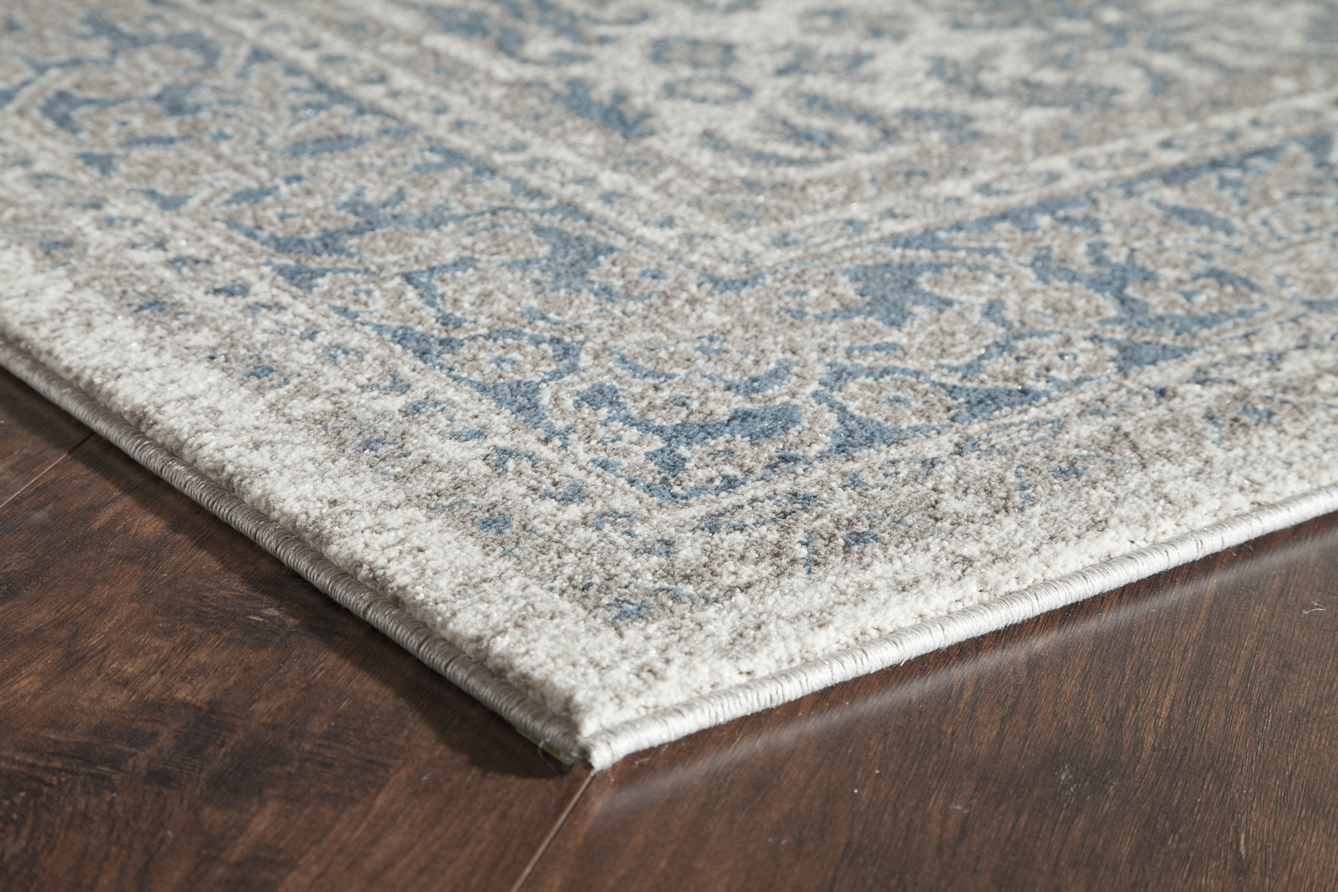 Rugs America Estelle Collection Ivory Seafoam ET250A Transitional Oriental Area Rug 2' x 3'