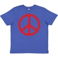 thumbnail image 3 of Inktastic Fun Red Peace Sign Youth T-Shirt, 3 of 5