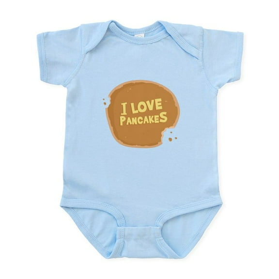 CafePress - I Love Pancakes Infant Bodysuit - Baby Light Bodysuit, Size Newborn - 24 Months