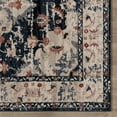 thumbnail image 5 of Gertmenian Imani Brielle Traditional Oriental Plush Navy Blue/Beige/Rose Shag Indoor Area Rug, 9FTx12FT, 5 of 6