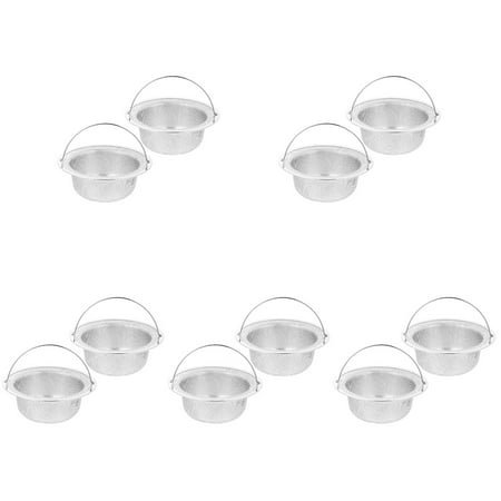 

FRCOLOR 10 pcs Sink Strainer Stainless Steel Sink Strainer Basket Hair Catcher with Handle for Kitchen