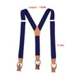 thumbnail image 5 of Milageto Suspender for Men Women Casual Tuxedo Suspender for Trousers Themed Party Navy Blue, 5 of 8