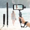 thumbnail image 4 of 2 in 1 fabric black soft, durable camera ball head sling Anti-Lost hanging rope Hand strap with 1/4 inch screw, 4 of 5