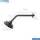 thumbnail image 5 of Regadera para Baño CNX acero inoxidable ABS color negro mate incluye tubo y chapetón RCT307, 5 of 7