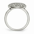 thumbnail image 2 of FB Jewels Stainless Steel Polished w/ Preciosa Crystal Circle Ring, 2 of 5