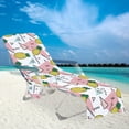 thumbnail image 5 of Lolmot Pool Chair Towel with Side Pockets,Microfiber Chaise Lounge Towel Cover for Sun Lounger Pool Sunbathing Garden Beach Hotel,Easy to Carry Around,No Sliding, 5 of 5