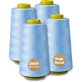 thumbnail image 1 of shiyou-Serger Thread All-Purpose Thread for Sewing, Baby Blue Thread, Polyester Sewing Thread, 4 Cones of 3000 Yards Each Spool Thread for Sewing Machine Thread, 1 of 4