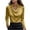 Yellow1, variant on zbxnLI Women's Satin Silk Tops Long Sleeve Blouses Collared Cowl Neck Shirts Dress Office Work Blouse Plus Size Outfits