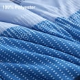thumbnail image 2 of Perfemet Navy Blue Full Comforter Set, Striped Full Size Bedding Sets, Blue, 2 of 9
