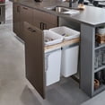 thumbnail image 3 of Rev-A-Shelf Double Pullout Trash Cans for Full Height Cabinet, 50 Qt, 4WCTM-1850DM2-419-FL, 3 of 6