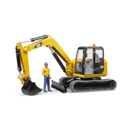 Bruder 02467 Construction Cat Mini Excavator With Worker
