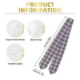 thumbnail image 3 of Fotbe Purple Floral Gingham Check Plaid Printed Class of 2024 Graduation Stole, 3 of 7