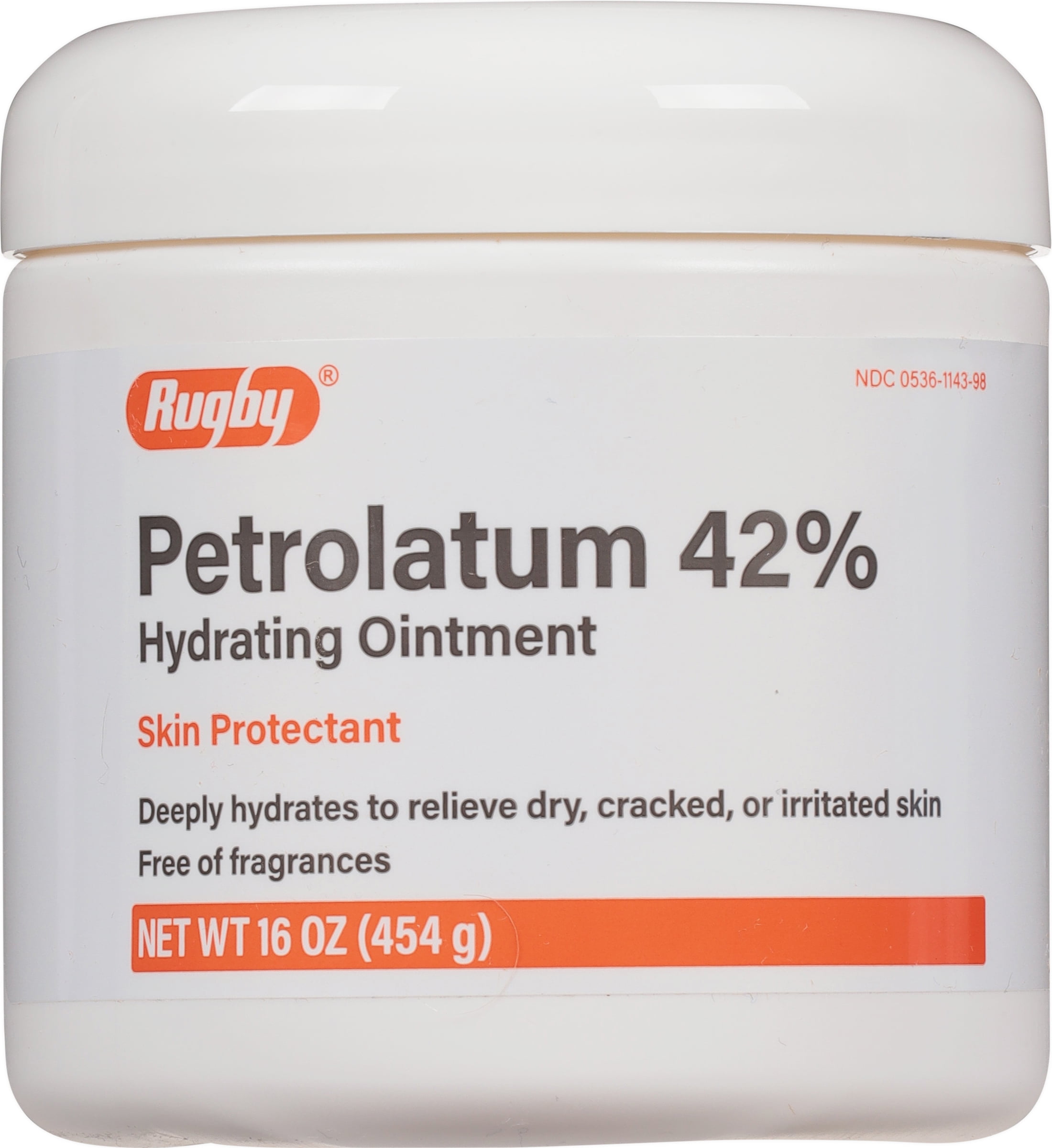 Rugby Petrolatum Hydrating Ointment 42% Skin Protectant 16 Oz, 1 Each