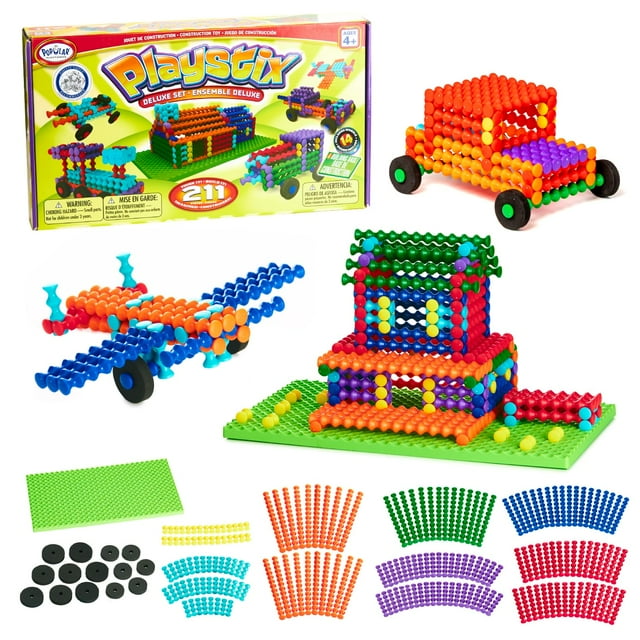 Juego de bloques de construcción Playstix 211 piezas