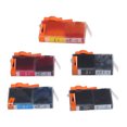 thumbnail image 5 of Cartucho de tinta para impresora Impresión transparente Sin decoloración Reemplazo de cartucho de tinta para Photosmart C6380 BK PBK CMY 5 colores, 5 of 5