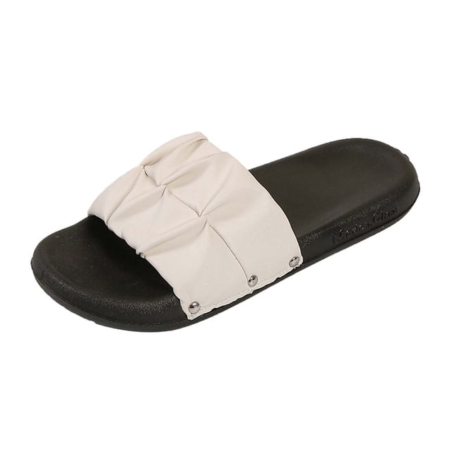 Amzcrzy Zapatos de mujer,Zapatos de mujer,Zapatillas de mujer, Zapatillas de verano informales y cómodas para mujer, zapatillas planas de suela suave para playa a la moda Sandalias Mujer Zapatillas D