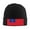 Black, variant on Samoan Flag Beanie Hat Knit Hat Skull Cap for Men Women Winter Hat Gray