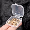 thumbnail image 4 of Mini Plastic Storage Box Square Transparent Organizer for Necklace Earrings Rings Jewelry Packaging Boxes Storager Container 50pcs, 4 of 6