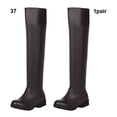 thumbnail image 4 of Sonducket Botas altas Titan cómodas y de moda de PU para cualquier ocasión, botas largas, zapatos por encima de la rodilla Accesorios de calzado marrón 37, 4 of 6