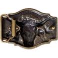 thumbnail image 3 of GHSDFBB Classic Western Cowboy Fashion Belt Buckle Motorcycle Rider Street Punk Style Men's Western Belt Buckle, 3 of 4