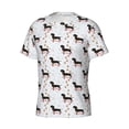 thumbnail image 3 of Rocae Dachshund Dog for Men's Moisture-Wicking Crew Tee - T-Shirt for Sports, Outdoor Activities, and Casual WearX-Large, 3 of 9