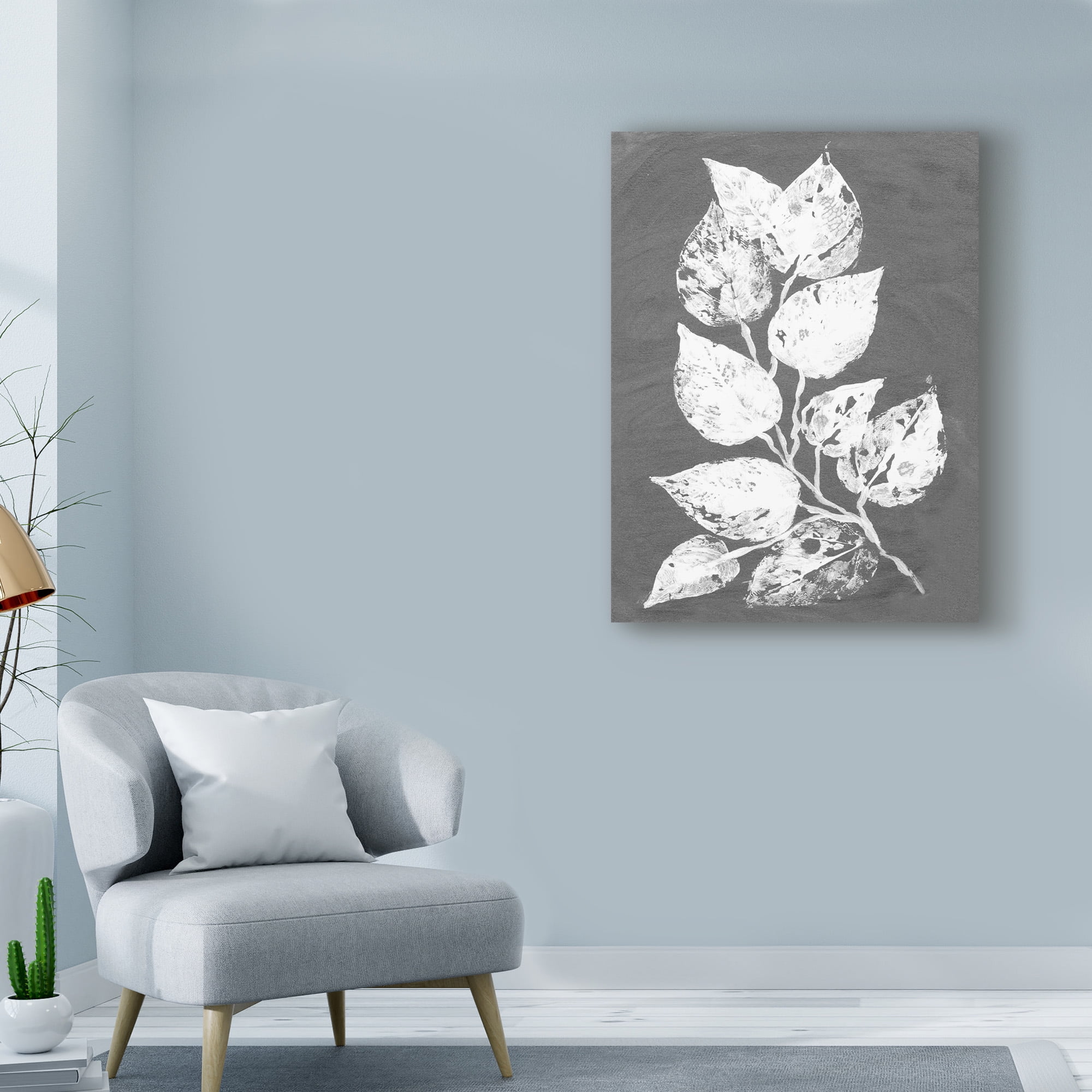 Trademark Fine Art 'Frosty Philodendron II' Canvas Art by Alicia Ludwig