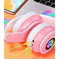 thumbnail image 4 of Auriculares inalámbricos LED emisor de luz lindo gato orejas pata de gato deslumbrar auriculares cool auriculares bluetooth auriculares juego, 4 of 4