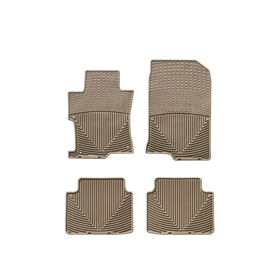 WeatherTech All-Weather Floor Mats compatible with 2008-2012 Honda Accord - 1st & 2nd Row, Tan