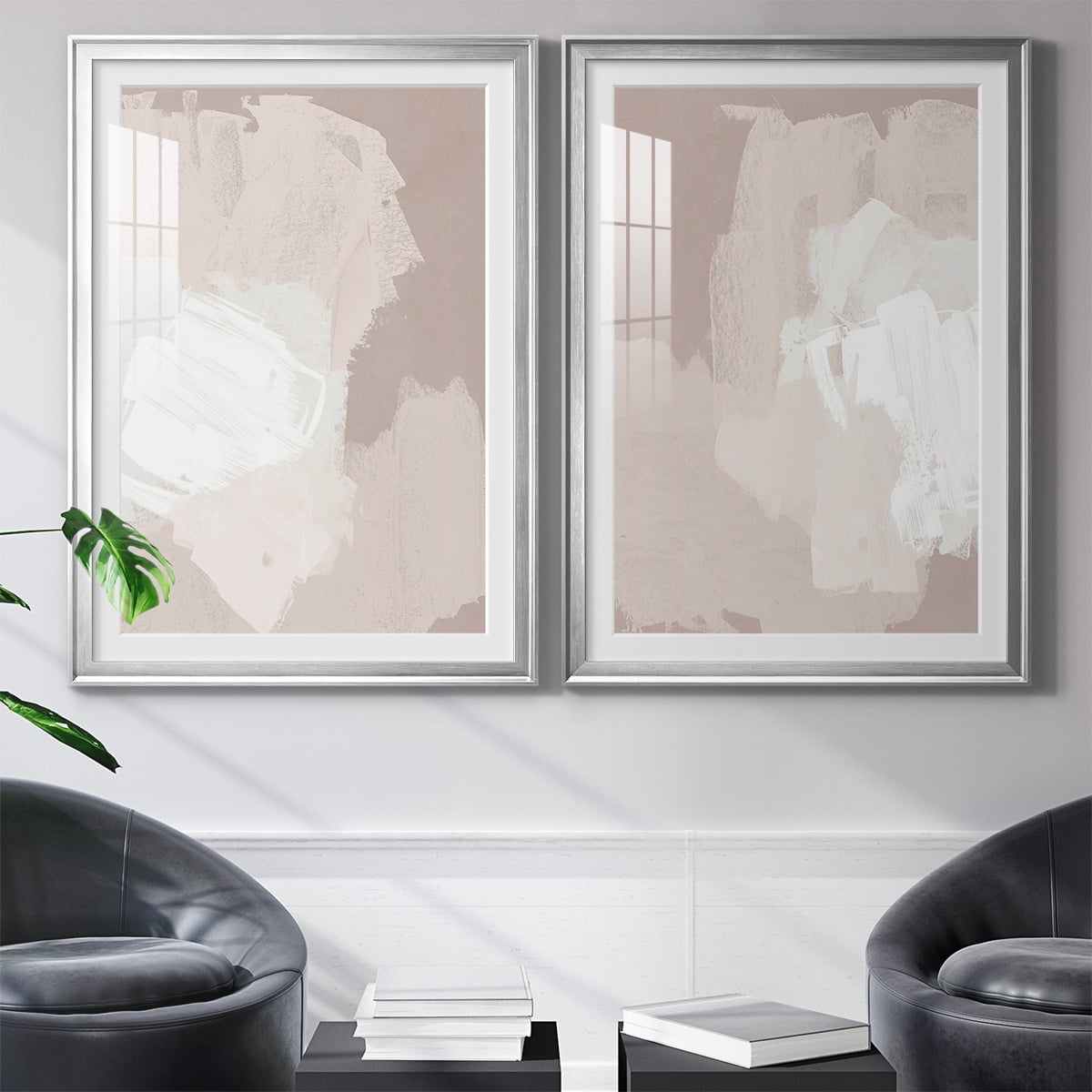 Wexford Home Cloud Slate I Premium Framed Print, 22.5" x 30.5" - Ready to Hang, Silver (Set of 2)