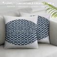 thumbnail image 3 of BCIIG Fine Foliage Lace Graphic Decorative Throw Pillow Cover for Home Couch Living Room Bed Sofa, Pillowcase - Short Plush, 1PC 20x20in, 3 of 5