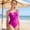 Hot Pink, variant on DuoJiaJ Girl Swimsuit Piece Bathing For Girls Contrasting Colors Adjustable Straps Padded Swimwear Girls One Piece Bathing Suit,10-11 Years
