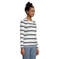 thumbnail image 3 of Lands' End Women's Petite Relaxed Supima Cotton Long Sleeve Crewneck T-Shirt, 3 of 3
