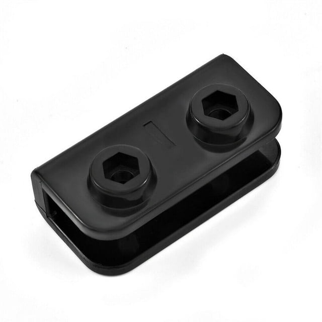 LEFU for Pop-Up Gazebo Replacement Connector Set Rectangular Bracket Parts for Tent Gazebo Glass Fiber Pole Support 2-Way Black Outdoor Garden Structure Accessory (1Pc)