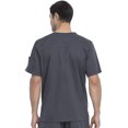 thumbnail image 5 of Dickies Gen Flex Medical Scrubs Top for Men V-Neck 81722, S, Dark Pewter, 5 of 8