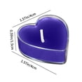 thumbnail image 4 of pstuiky Velas creativas de plástico en forma de corazón (9 unidades) de PVC ideales para cumpleaños cenas románticas y otras ocasiones., 4 of 6